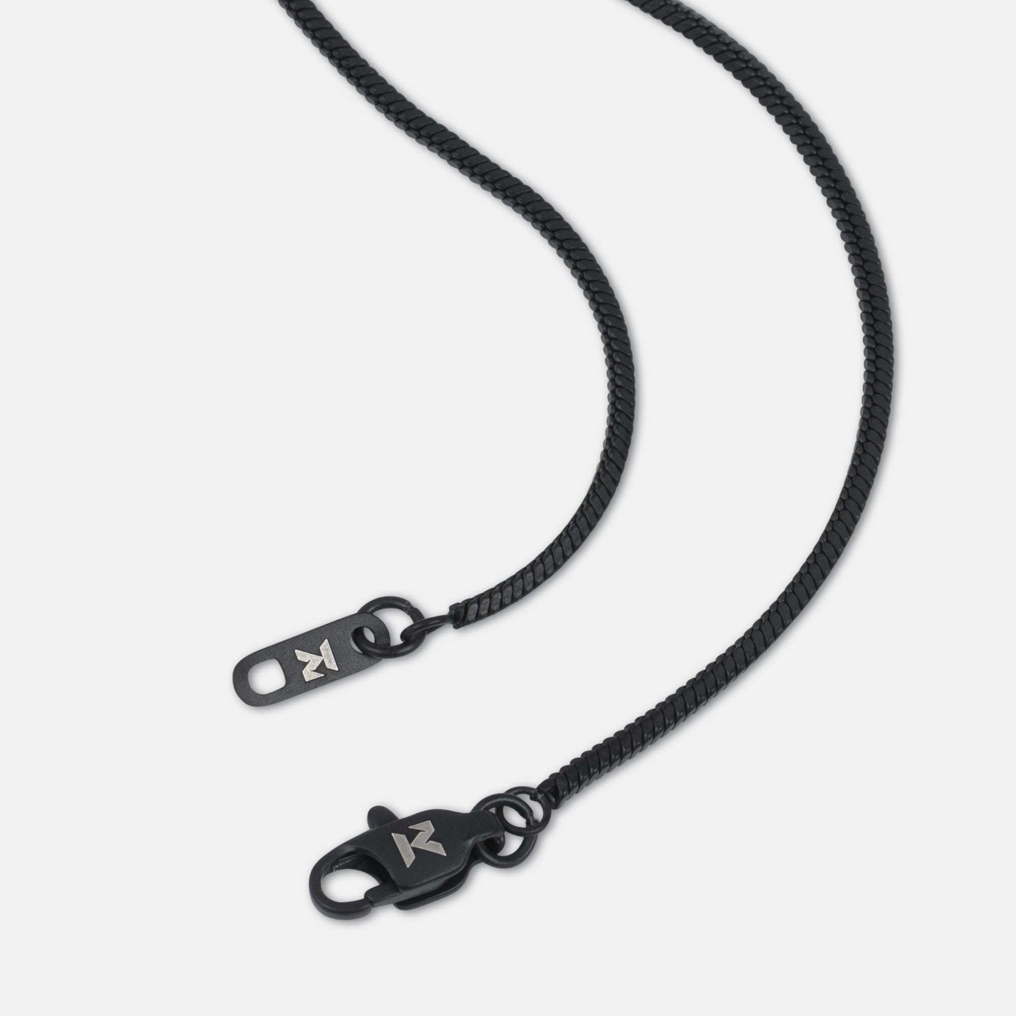 K12 - BLACK SQUARE CHAIN - 1,4MM