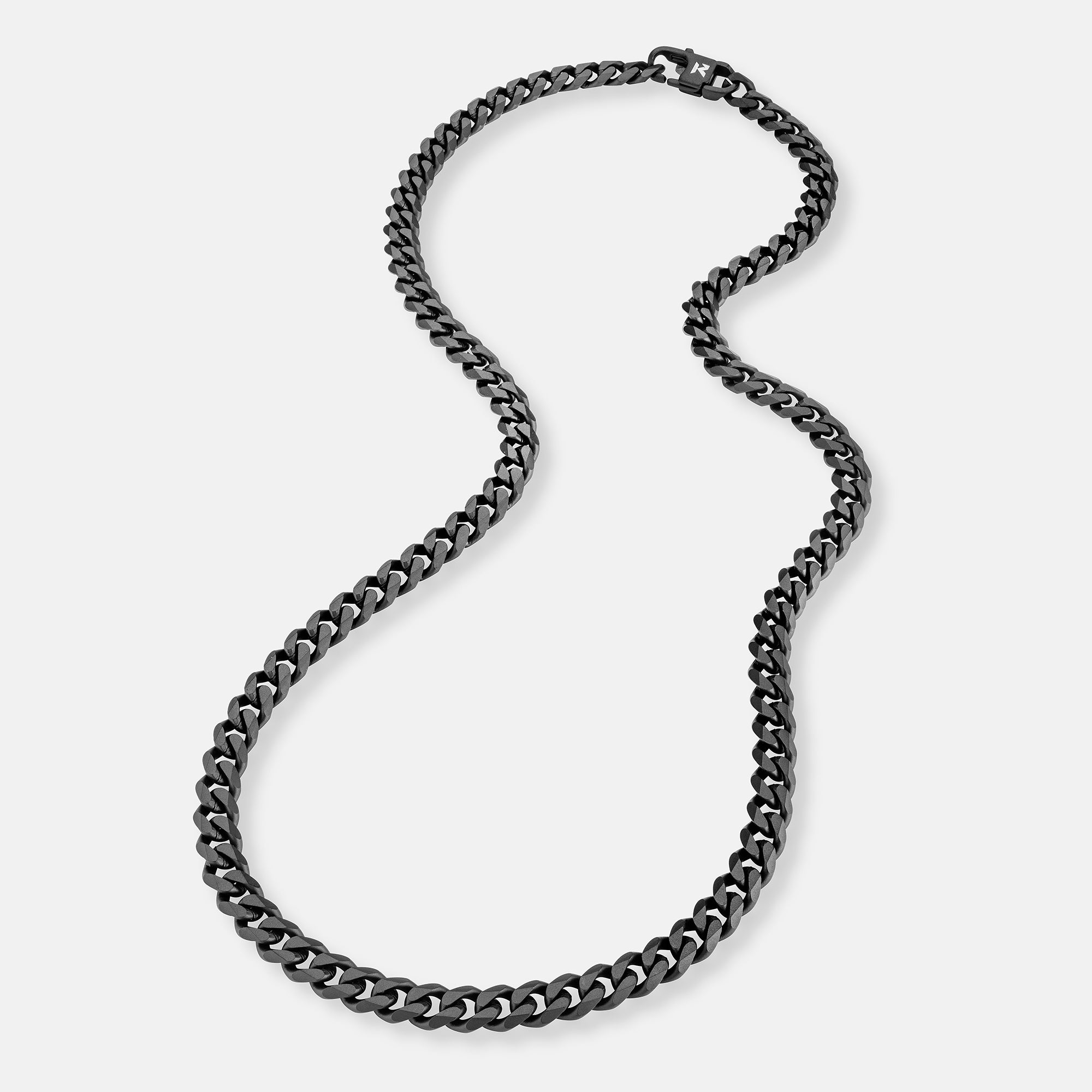 K12 - BLACK CUBAN CHAIN - 6MM