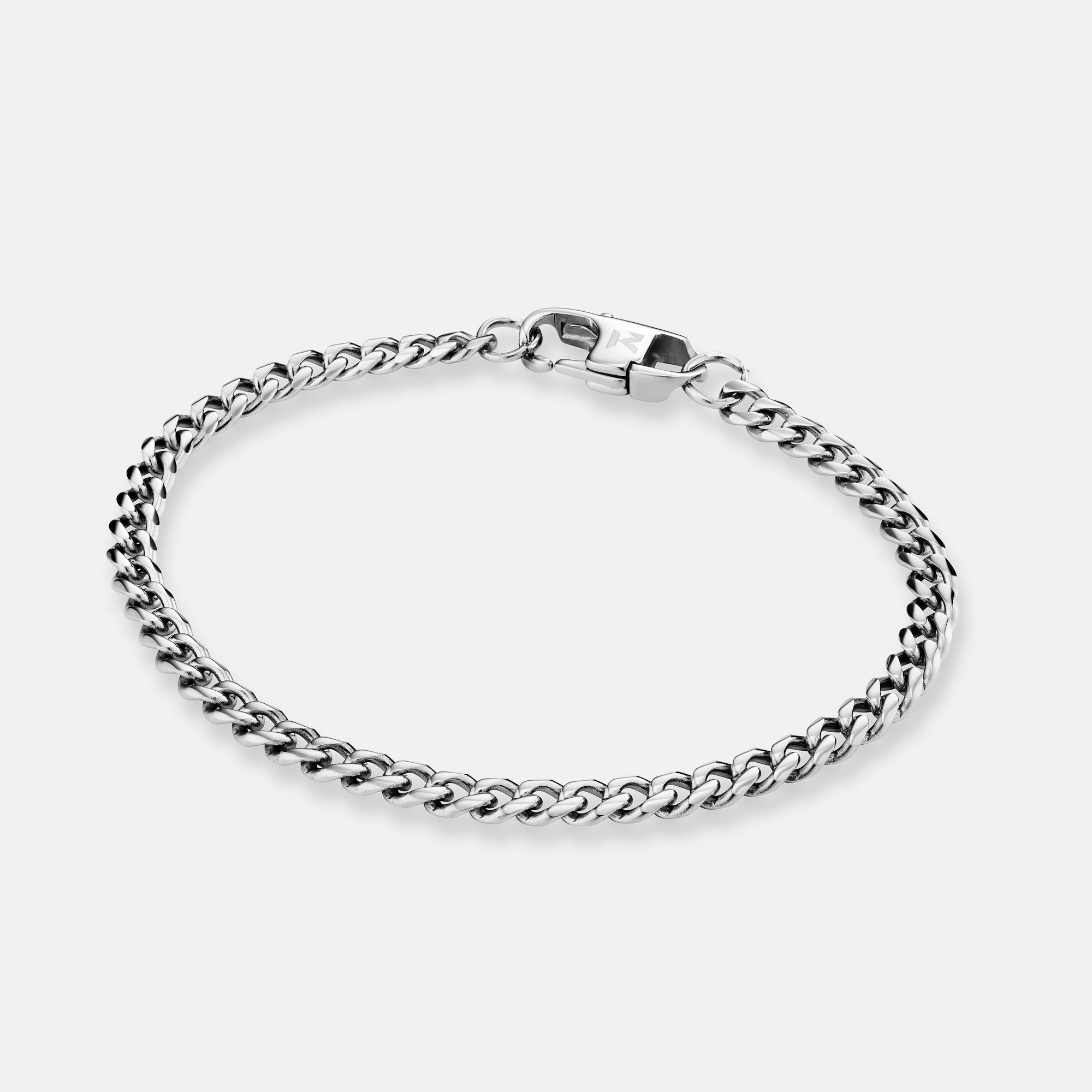 K12 - SILVER CUBAN BRACELET - 4MM