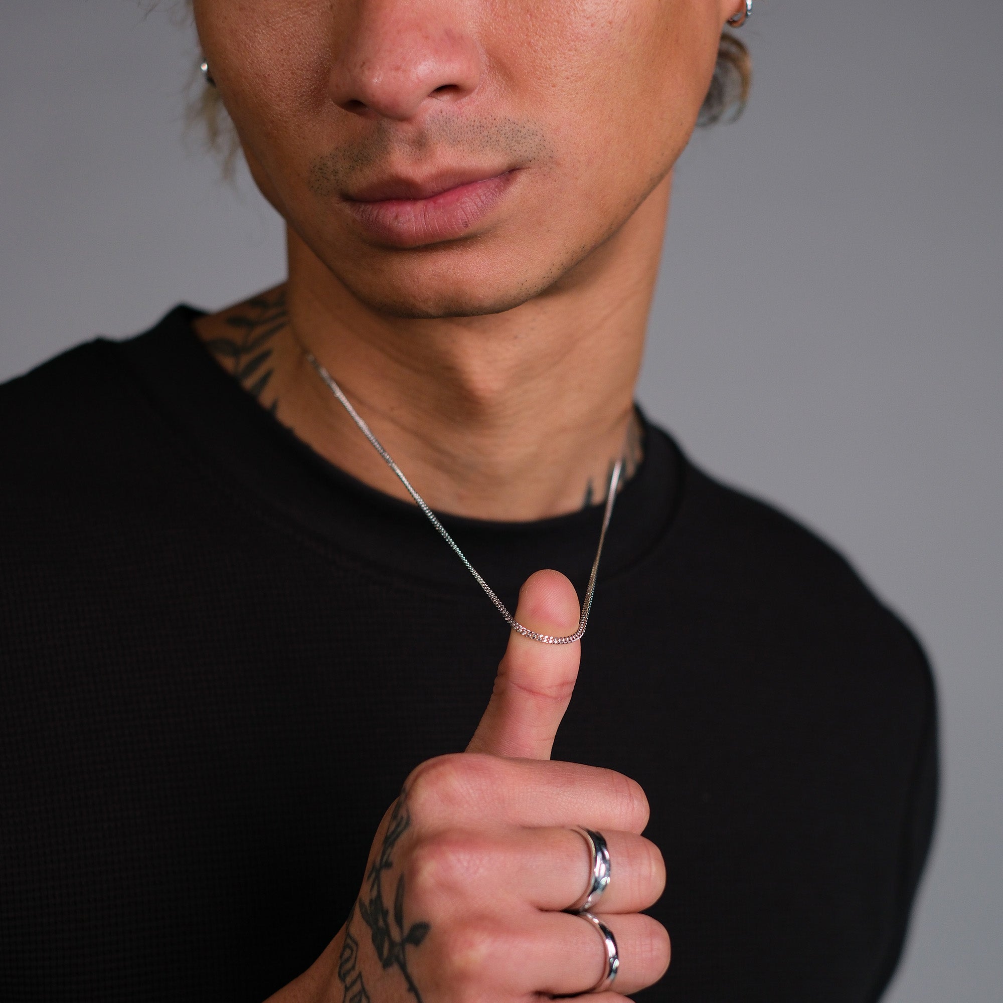 K12 - 925 SILVER CUBAN CHAIN - 2MM