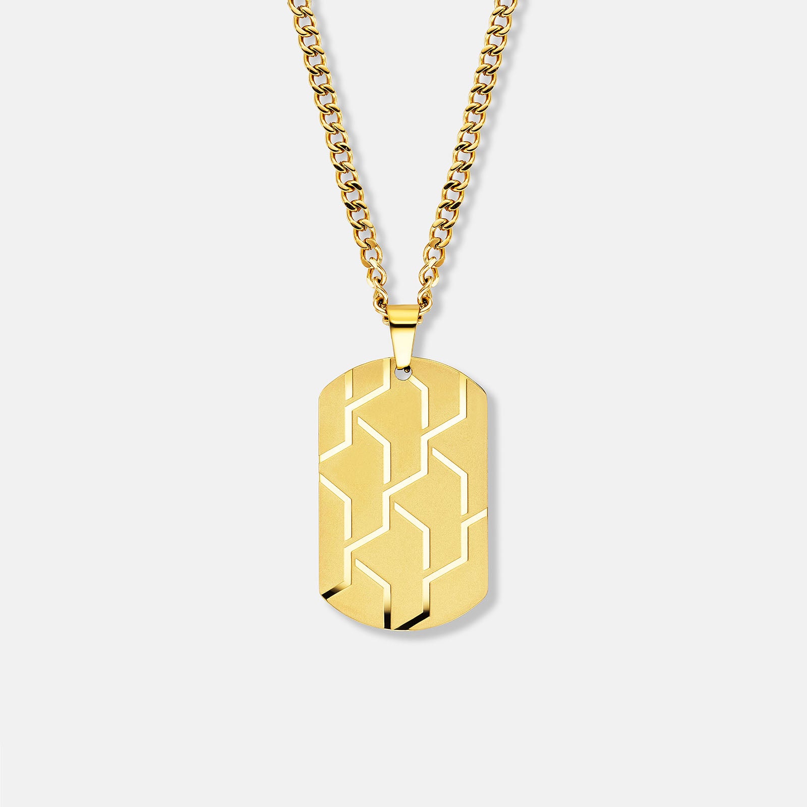 K12 - GOLD STEEL DOGTAG CHAIN