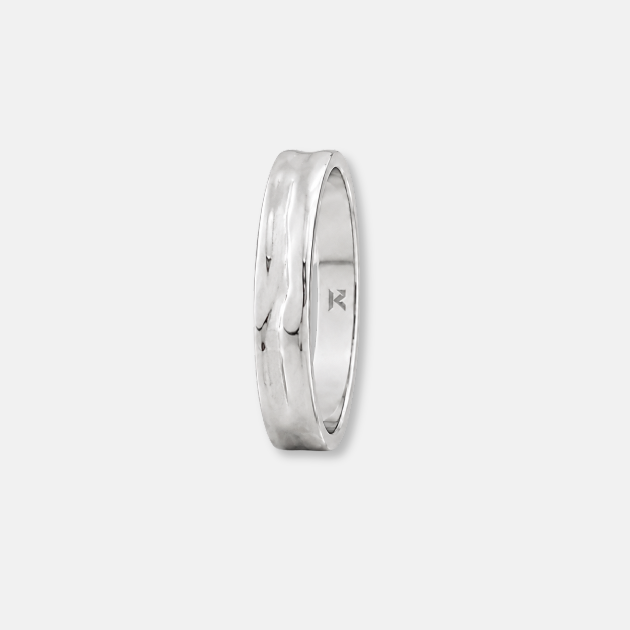 K12 - SILVER HAMMERED RING