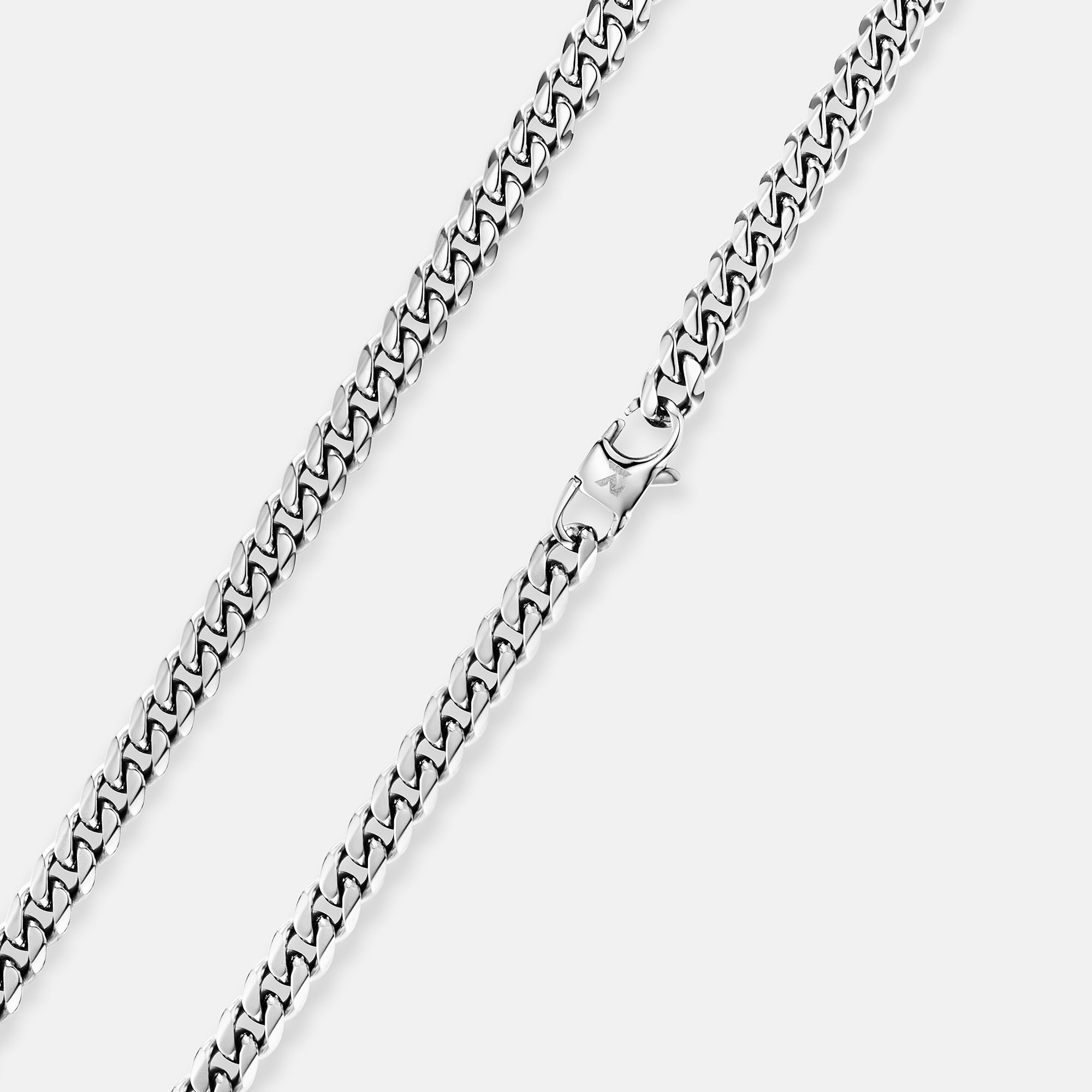 K12 - SILVER CUBAN CHAIN - 6MM